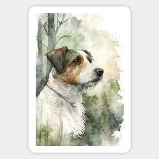 Jack Russell Dog Enjoying the Outdoors Sticker